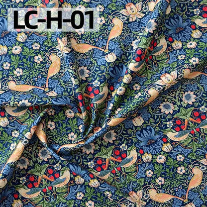 William Morris Fabric Cotton Digital Printing Classic Flower Printed Handmade Crafts Supplies Per Half Meter
