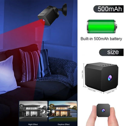 Smart Security Camera Mini Outdoor 1080P WiFi Night Vision Human Detection 2-Way Audio Cloud/SD Storage Camara Espia Smart Home