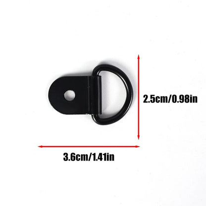 10/20pcs Stainless Steel D Shape Pull Hook Tie Down Anchor Ring Iron Cargo Tie Down Ring for Truck Trailers RV Boats Accessories
