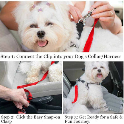 1PC Adjustable Pet Cat Dog Car Seat Belt Pet Seat Vehicle Dog Harness Lead Clip Safety Lever Nylon Colorful Traction Ddogs Leash