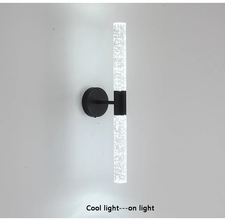 LED Light Modern Wall Light Bedroom Bedside Living Room Wall Lamp Crystal Rod Nordic Aisle Corridor Interior Lighting Fixture