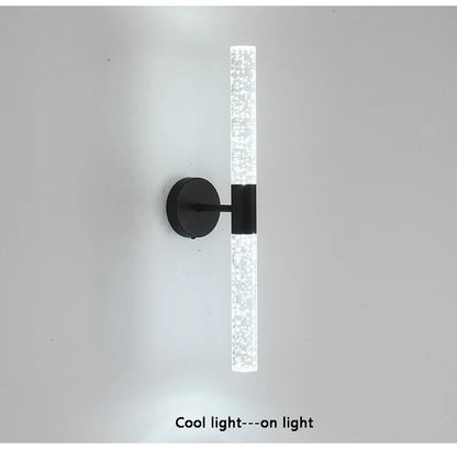 LED Light Modern Wall Light Bedroom Bedside Living Room Wall Lamp Crystal Rod Nordic Aisle Corridor Interior Lighting Fixture