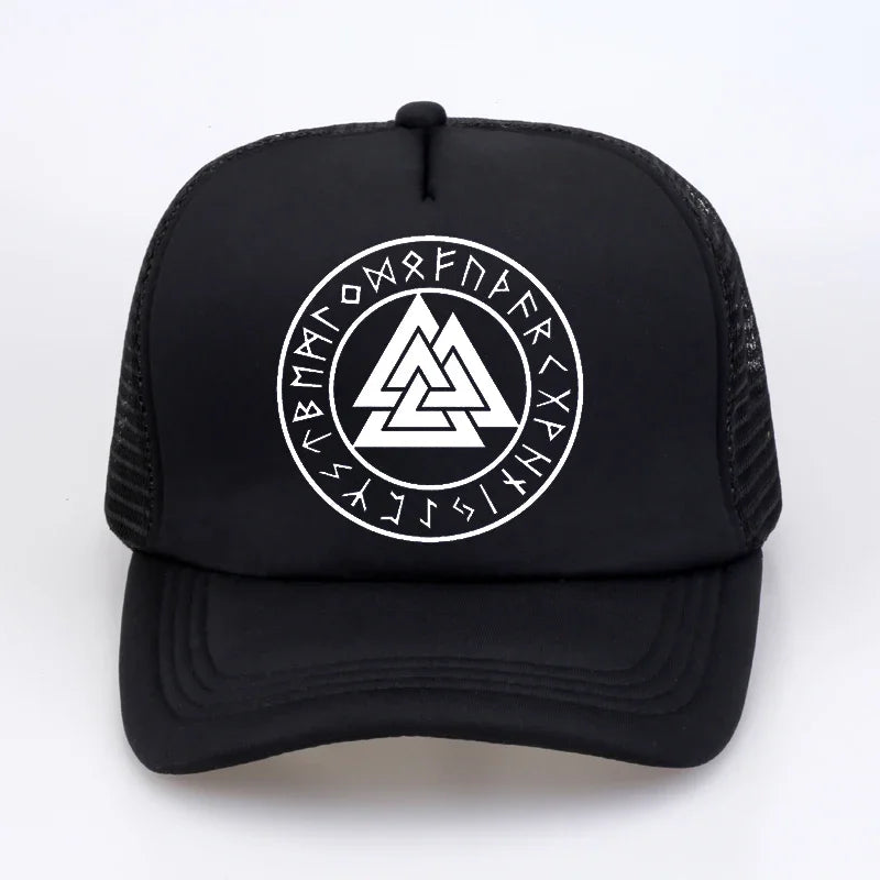 pagan amulet Men cap Scandinavian Viking jewelry Odin 's Symbol of Norse Viking Warrior Slavic Norway Valknut Baseball Caps