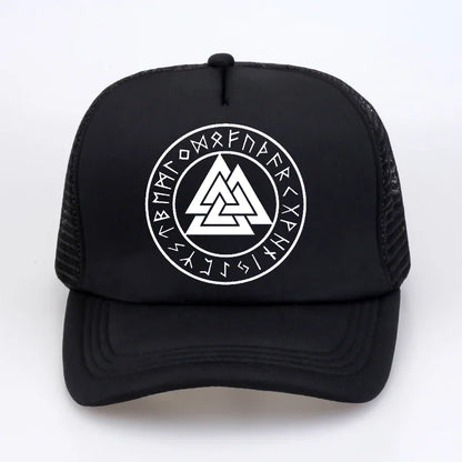 pagan amulet Men cap Scandinavian Viking jewelry Odin 's Symbol of Norse Viking Warrior Slavic Norway Valknut Baseball Caps