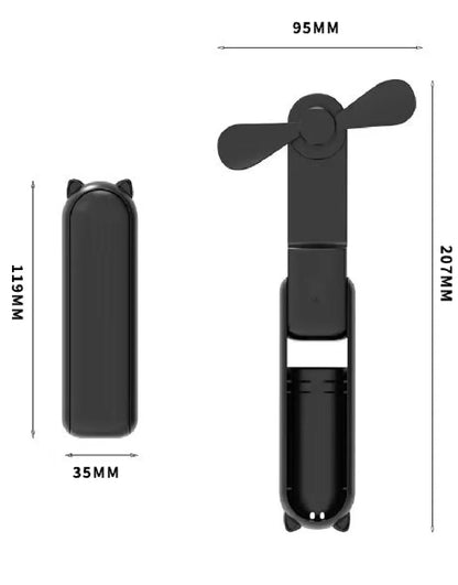 NEW Portable Handheld Fan Mini Handheld Fan with USB Rechargeable and Adjustable Speed Suitable for Indoor and Outdoor Use