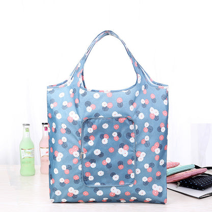 Waterproof Printing Reusable Shopping Bag Tote Bags Fashion Eco Friendly Shopping Bag Foldable Zipper Women's Handbags