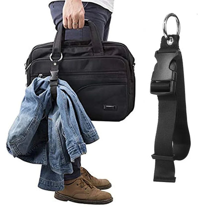 Travel Luggage Fixed Strap Backpack External Strap Portable with Release Buckle Add-A-Bag Luggage Strap Belt Jacket Holder