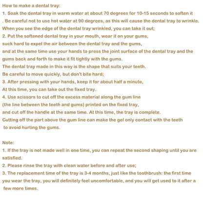 2-piece Teeth Tray Whitening Braces For Oral Hygiene Care Bleaching Teeth Tools