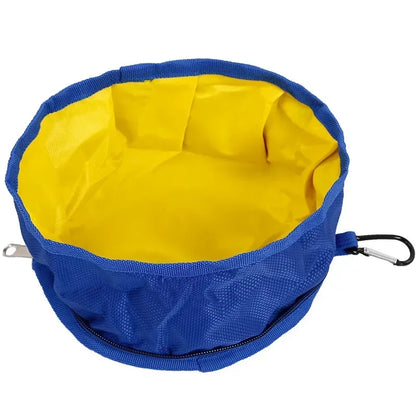 1100ML Large Capacity Dog Drinking Water Container Foldable Dog Water Bowl Food Storage Bag Outdoor Hiking Folding Pet Bowl