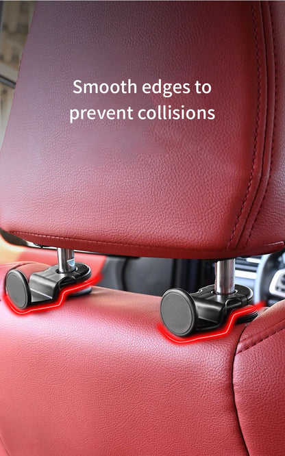 2pcs Universal Auto Seat Headrest Hooks Storage Hanger ABS Car Hook Vehicle Back Seat Organizer Holder Car Interior Accessories