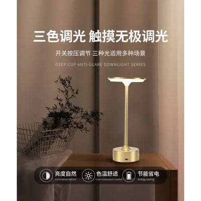 Decorative desk lamp bar bedroom camping ambient light study bedside eye protection led creative gift night light