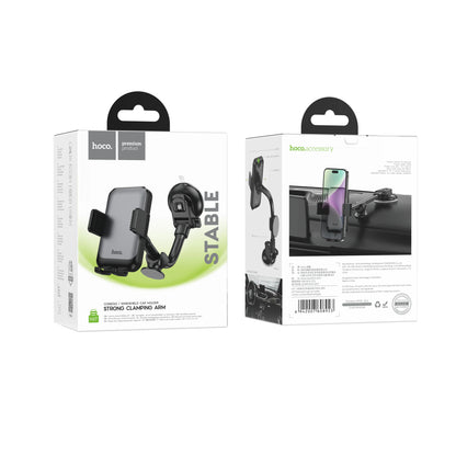 HOCO Car Center Console Windshield Phone Holder For iPhone 16/15 Pro Max Handsfree Universal Phone Mount For 4.7-7 inch Phones