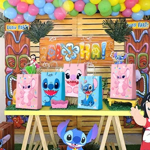 Stitch Party Gift Bags-16pcs Stitch Party Favor Bags/Stitch Party Gift Treat Bags/Stitch Goodie Bag for Stitch Party Decorations