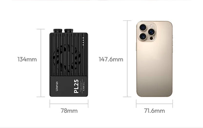 ULANZI PL25 25W LED Panel Light 2700K-6500K CRI 96+Type-C Fast Charging Studio Photography Light for Phone Camera Vlog Shooting