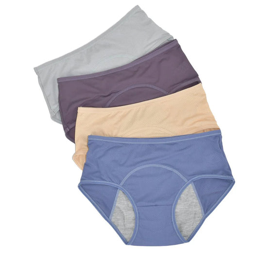 2pcs Woman Menstrual Panties Women's menstrual underwear leak proof and mid waist size M-8XL menstrual Female hygiene pants