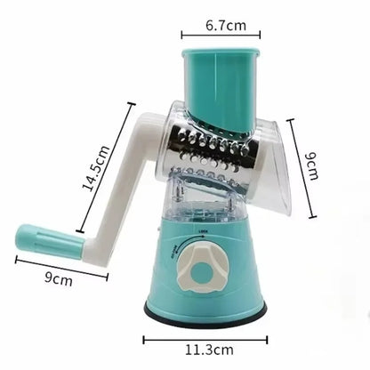 Vegetable Cutter Hand Cranked Slicing Portable Cheese Chopper Machine Vegetable Garlic Potato Shredder Tools Kitchen Accessories