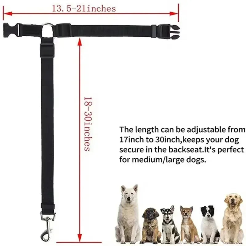 Adjustable Universal Practical Safety Seat Belt Harness Leash for Cat Dog Puppy Travel Clip Strap Leads