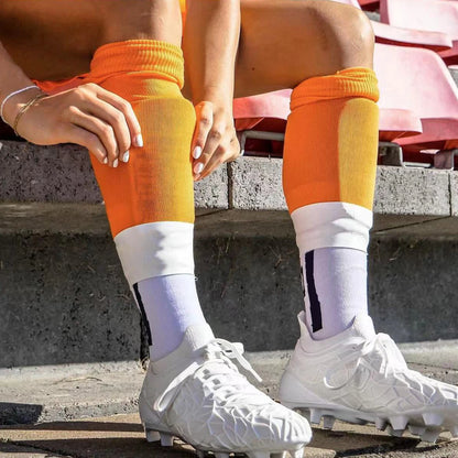 2pcs Non-Slip Silicone Soccer Sock Sleeves - Fit, Durable Grip for Athletes, Perfect for Football & Sports, Black - For Football