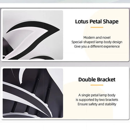 Modern Led Ceiling Light With Creative Petal Design For Decorating Living Rooms Bedrooms Entrances Corridors Balconies Lighting