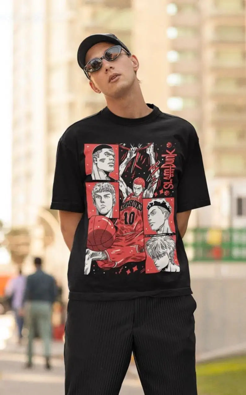 Sport 90s  Basketball Anime Tshirt, Otaku Ropa, Graphic Anime Unisex Shirt