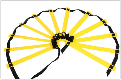 Sports Agility Ladder Football Adjustable Nylon Strap Jumping Ladder Speed Fitness Body Coordination Warm-Up Training Tool
