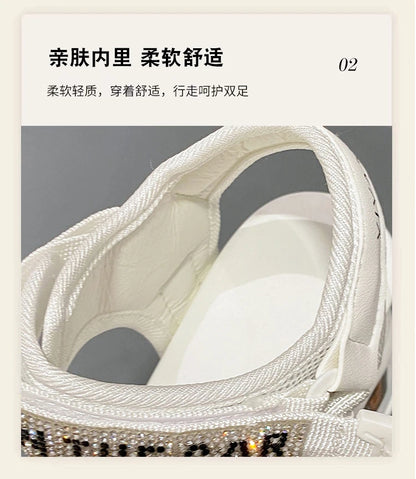 10CM Chunky Platform Sandals Women New Summer Bling High Heels Sandals Woman Beach Casual Slides Thick Sole Sandalias Mujer