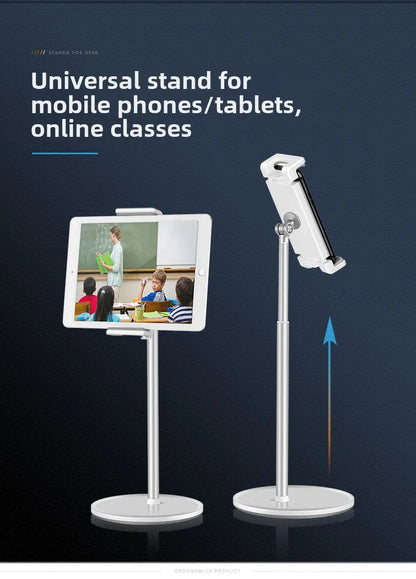 Sturdy Tablet Stand with Adjustable Viewing Angles - Ideal for Bedside, Desktop, and Kitchen Use
