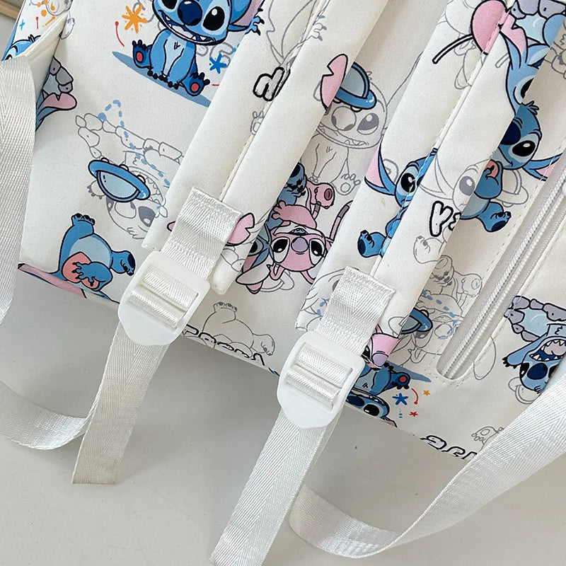 New Student Backpacks Stitch Printed Schoolbags Trendy Backpacks Large-capacity Lightweight Student Casual Bags Anime Schoolbags