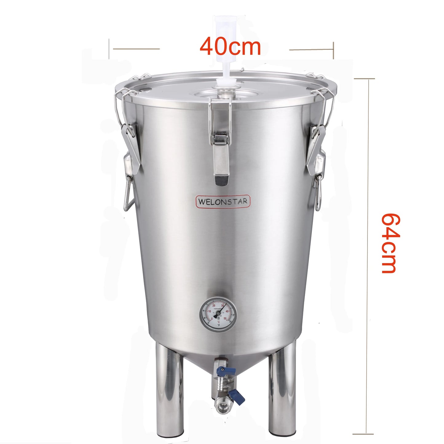 Beer brewing Fermenation tank Conical Fermenter for home brewing Brewery stainless steel tank 35 liters