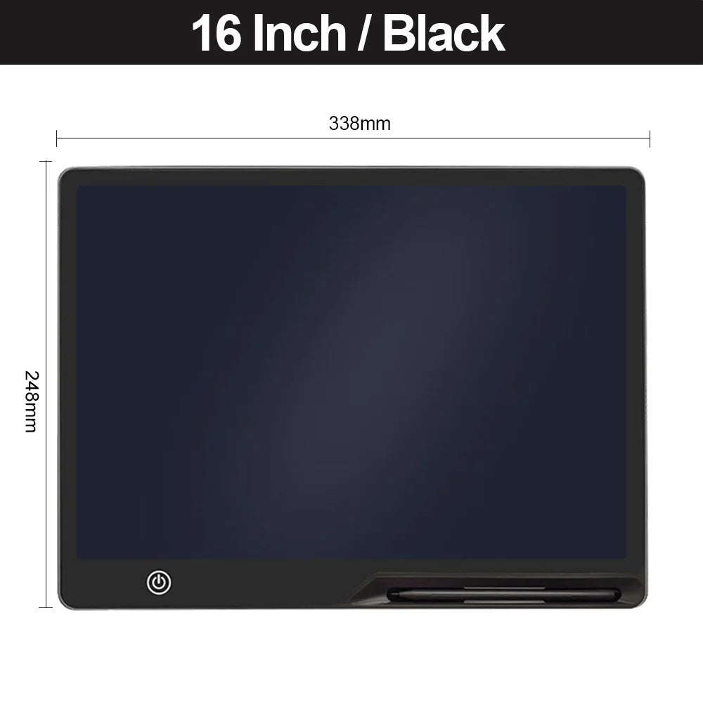 Educational Toys Writing Tablet For Kids 10/16Inch LCD Drawing Board Children Gifts USB Charging Doodle Electron Handwriting Pad