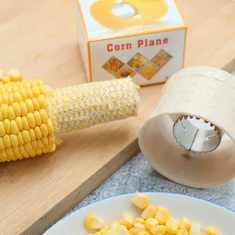 Stainless Steel Corn Thresher Fruit Vegetable Tools Easy Peeling Corn Thresher Peeler Corn Cob Remover Kitchen Accessories