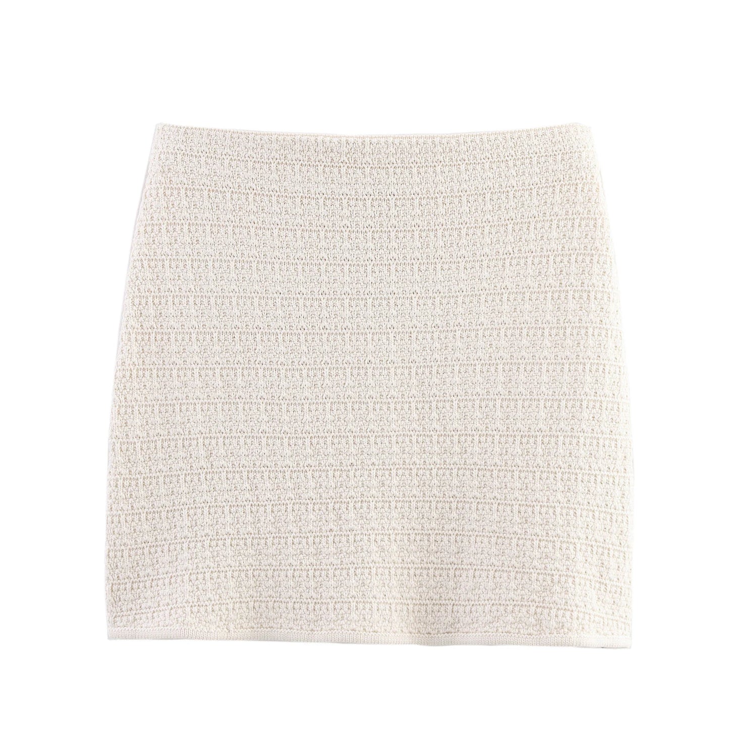 Women's Clothing 2025 New European And American Style Fashionable Knitted Texture Vest Casual Mini Skirt Set