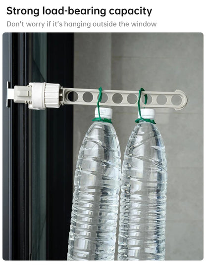 Drying Rack Balcony Clothes Drying Rack Wall Mounted Clothes Drying Rack Bathroom Drying Rack Indoor Space Saving 8 Holes