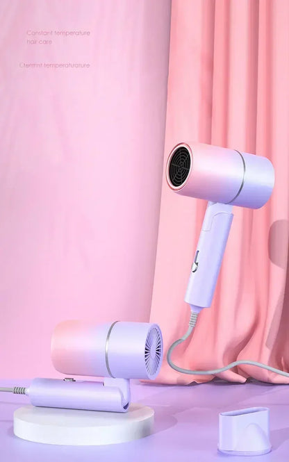 MIni folding hair dryer 800W, home travel hair care hair dryer, dormitory hair dryer 220V-240V