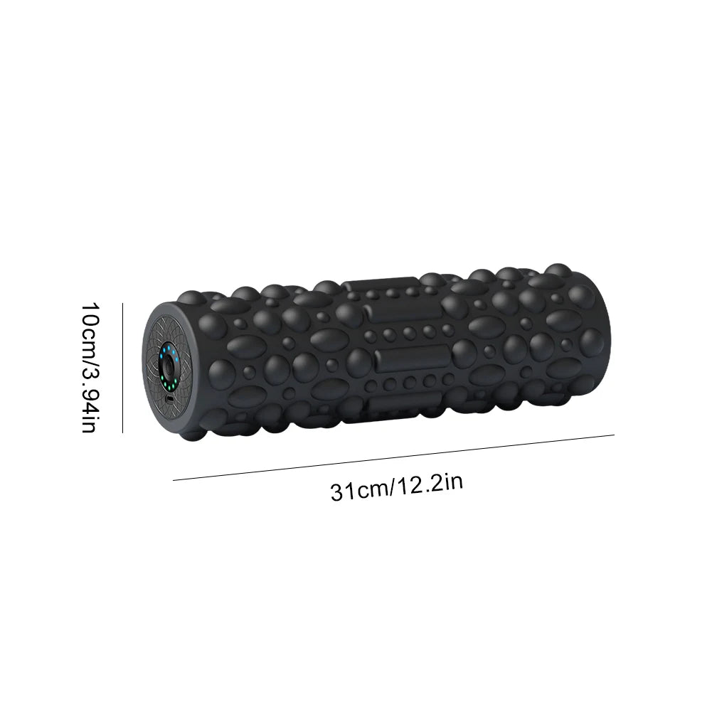 Electric Vibrating Foam Roller Yoga Column Rechargeable Exercise Roller 5 Modes Muscle Roller for Yoga Pilates