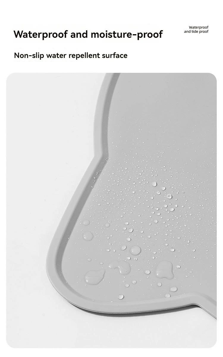 Pet Silicone food Mat Portable heat insulation Waterproof Non-Slip Feeding Mat Slow feeder Bowl Pad Cushion Cat Dog Pet supplies