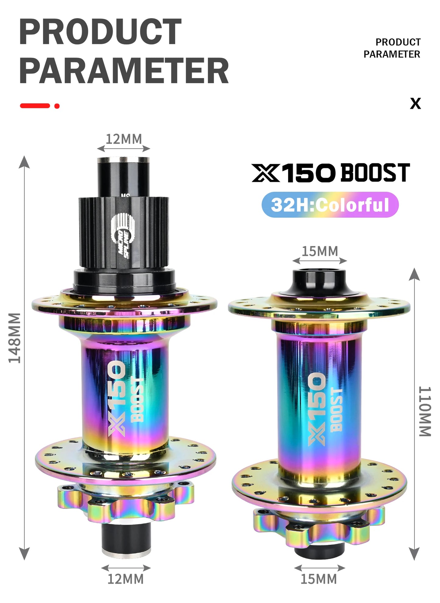 Nanlio Bicycle hubs X150 BOOST 6 Pawls 150T Noise 4 Bearing Hubs 110x15 148x12MM 8 9 10 11 12 Speed MTB Bike Hubs 28/32 Holes