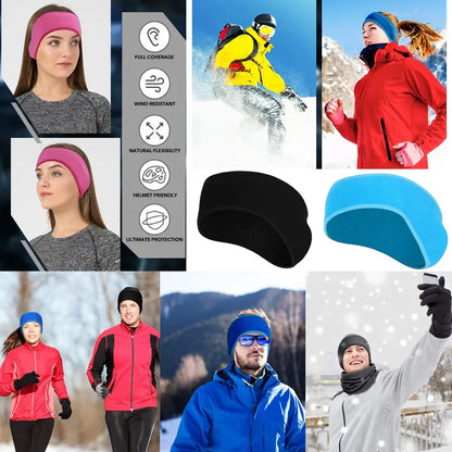 1Pcs Fleece Ear Warmer Muff Winter Headband Ear Muffs Headband for Men Women Running Skiing Outdoor Sports Supplies