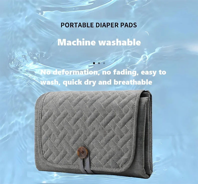Portable Diaper Pads | Lightweight Waterproof Ramie Pads for Baby Travel & Home Use