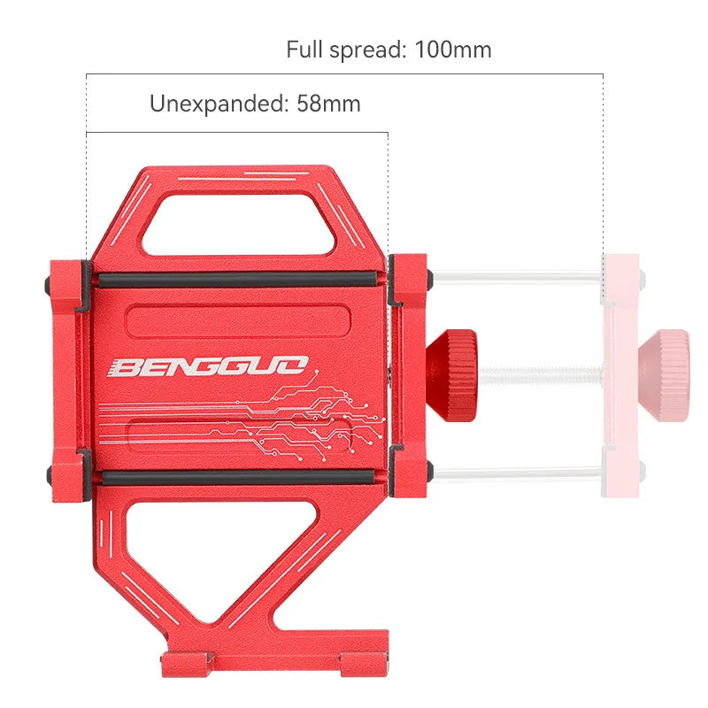 Bicycle Phone Holder Upright Aluminum Alloy Phone Holder Mountain Bike Phone Navigation Holder Phone Holder