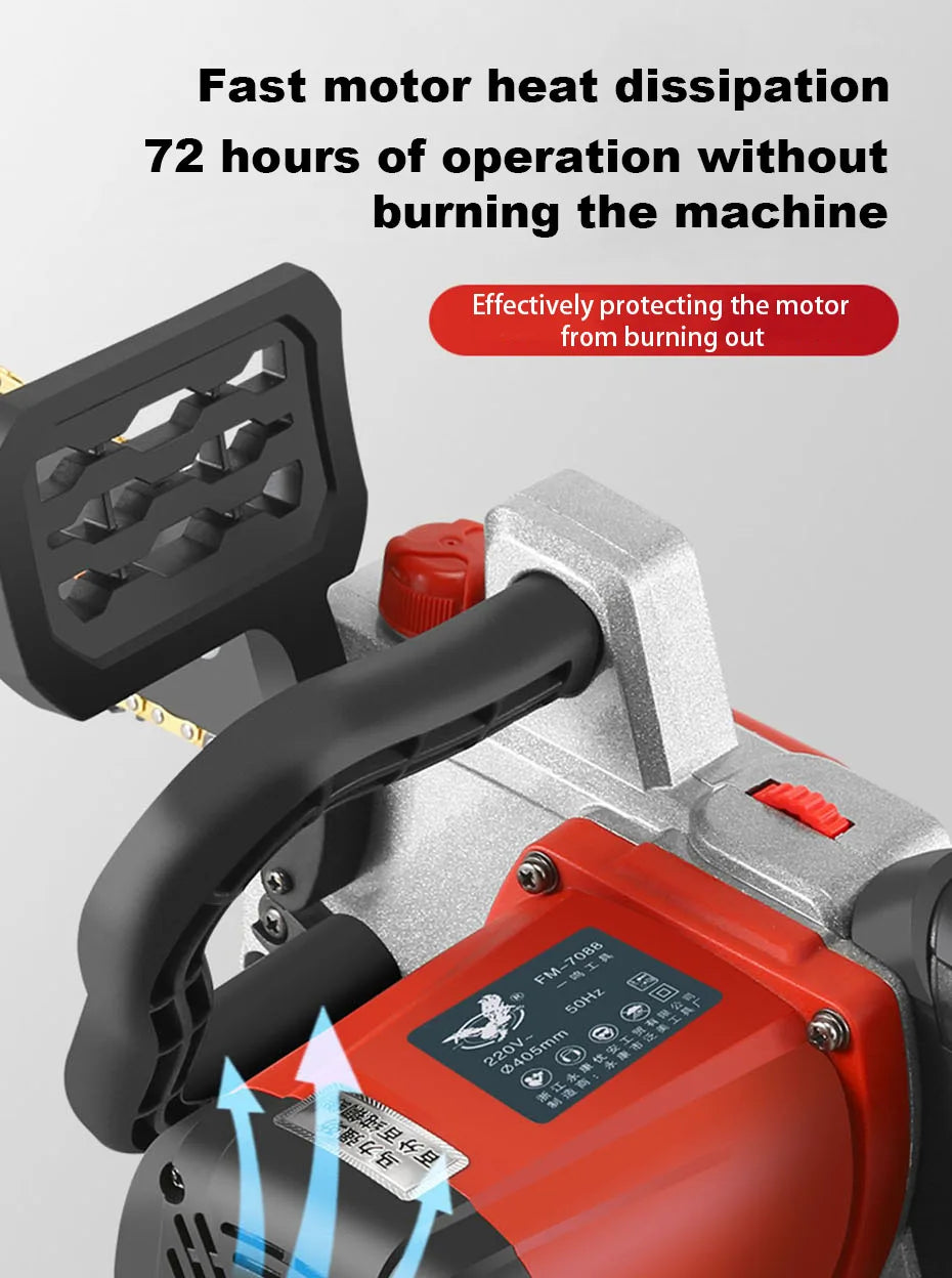 220V Plug-in Electric Saw Home Small Handheld Felling Saw Electric Chain Saw Cutting Saw Portable Electric Saw Chain Electric Sa