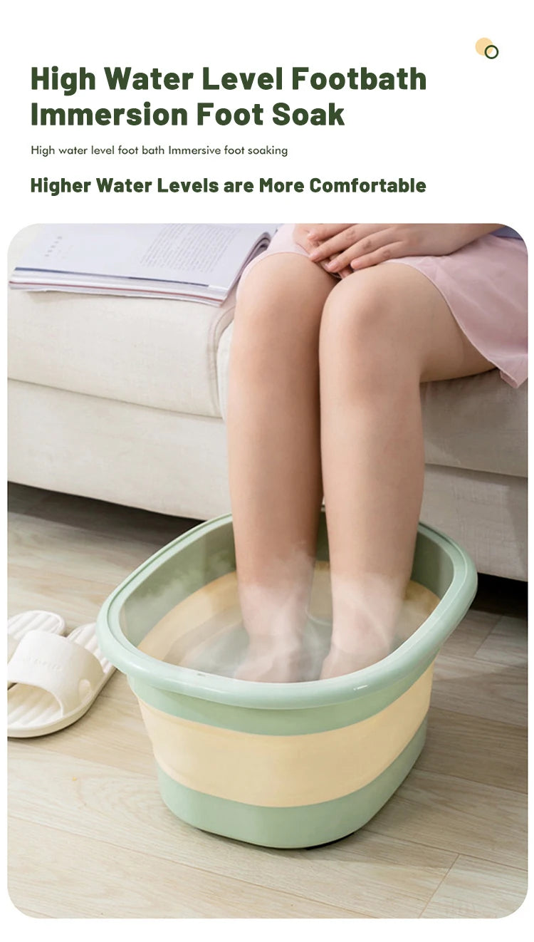Foldable Home Foot Bath Bucket Massage Foot Wash Leisure Health Bucket Children Foot Bath Basin Portable Foot Soak Foot Tub