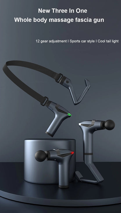 Muscle Massage Gun Portable Fascia Massage Gun High Frequency Body Back Legs Shoulder Waist Massager Professional Muscle Massage