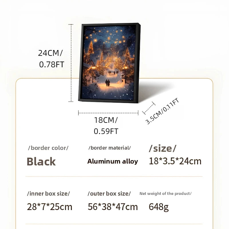 Creative Decorative Atmosphere Lamp Gift USB Powered LED Light Painting Night Light with Bluetooth Speaker Room Desk Ornaments