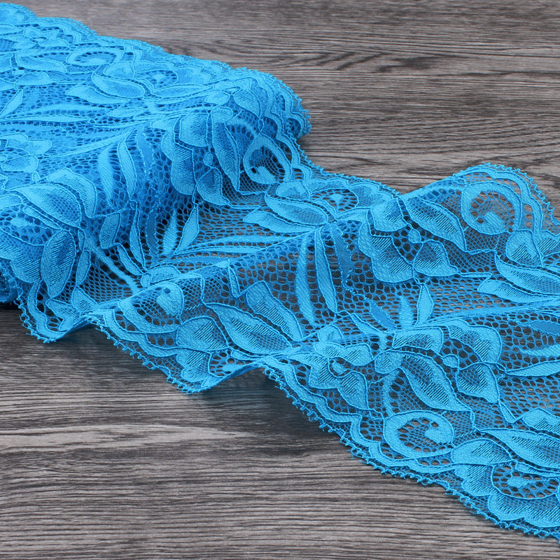 15cm Wide Lace Fabric Elastic Lace Ribbon 1meter DIY Apparel Sewing Handmade Crafts Lace Tape