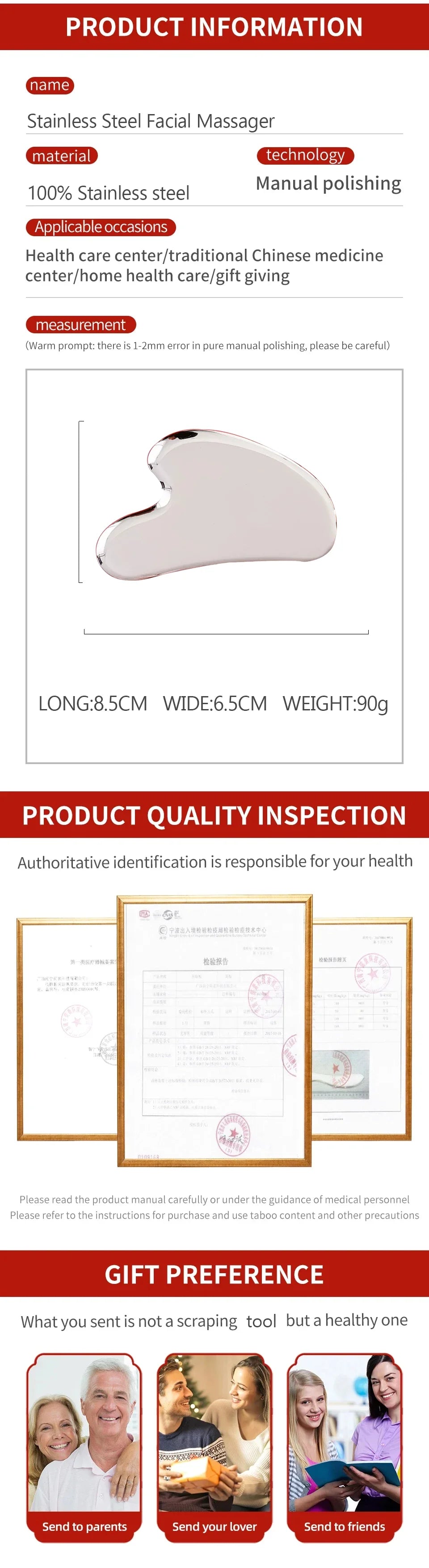 Metal Face Massage Stick Anti Wrinkle Eye Cream Applicator Mask Mixing Spatulas Scoop Eyes Massage Beauty Bar Facial Care Tool