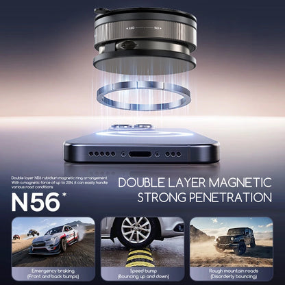 Rotatable 360 Degree Magnetic Car Phone Mount Vacuum Suction Phone Holder for Navigation Driving