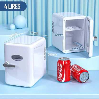 Mini Fridge 4L Portable Drinks Fridge Small with Cooling and Heating Function for Home Office Car and Camping Vevor Refrigerator
