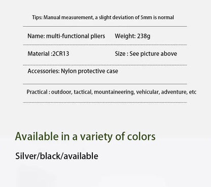 Stainless Steel Pliers Outdoor Knife Combination Folding Car Convenient Knife Pliers Pliers Multifunctional Tools