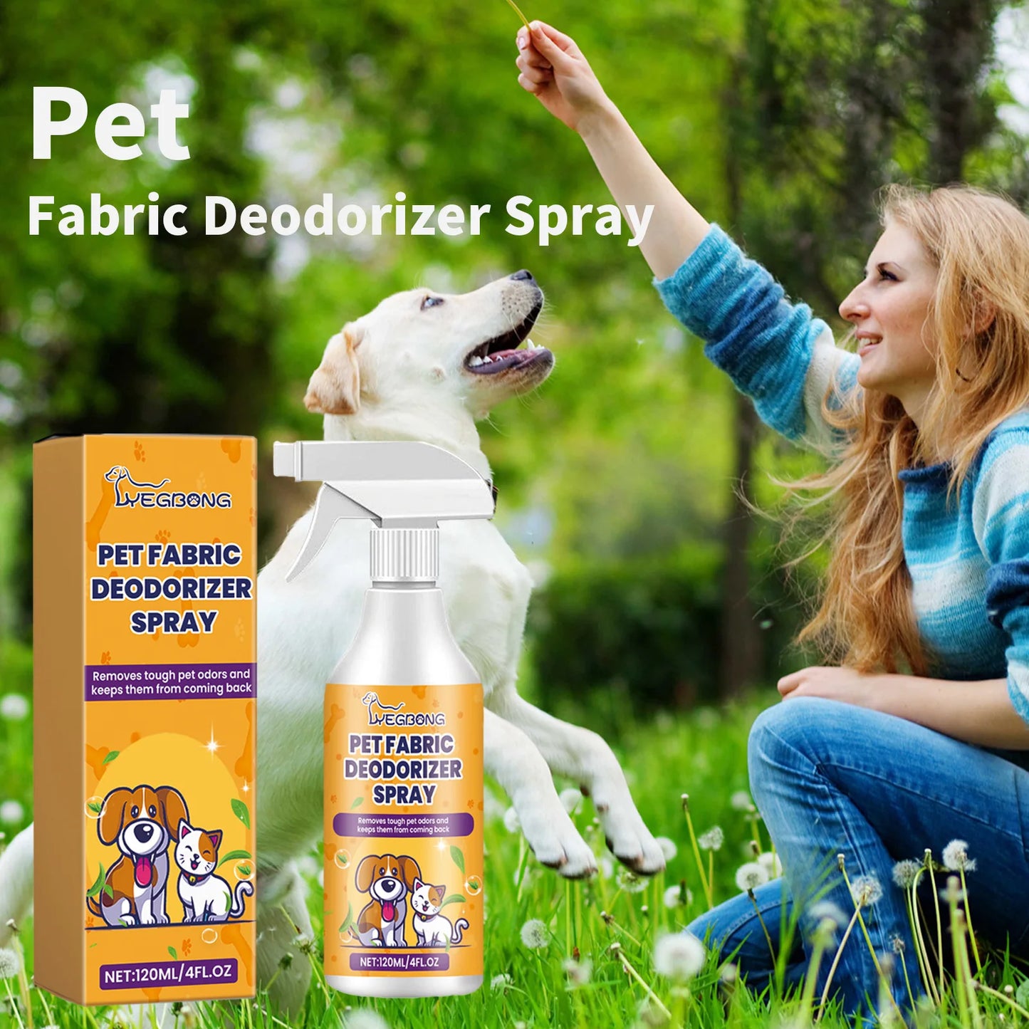 Pet Deodorant Spray Remove Body Odor Smelly Deodorizer Natural Fresh Scent Eliminate Urine Smell Air Fresh Dog Deodorizer Liquid